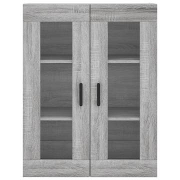 Stylish Highboard Grey Sonoma - Engineered Wood