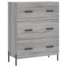 Stylish Highboard Grey Sonoma - Engineered Wood