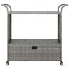 Stylish Grey Bar Cart with Drawer | 100x45x97 cm | Hipomarket