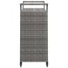 Stylish Grey Bar Cart with Drawer | 100x45x97 cm | Hipomarket