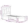 Solid Wood Pine Bed Frame 90x200 cm - Hipomarket