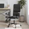 Office Chair Height Adjustable Black Mesh Fabric and Faux Leather Colour black Quantity in Package 1 