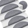 15 Self-adhesive Stair Mats Needle Punch 56x17x3 cm Light Grey Colour light grey Size 56 x 17 x 3 cm Quantity in Package 15 