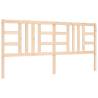 Solid Wood Bed Frame with Headboard 200x200 cm - HipoMarket