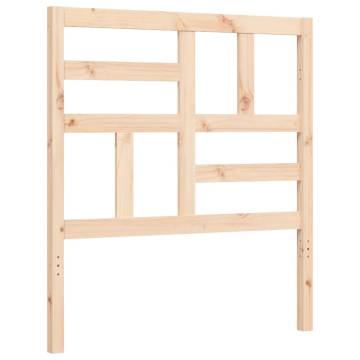 Solid Wood Bed Frame with Headboard 100x200 cm - HipoMarket