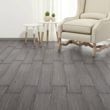 Self-adhesive PVC Flooring Planks - Dark Grey | HipoMarket