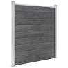 Garden Fence WPC 1737x186 cm Grey | Durable Privacy Barrier