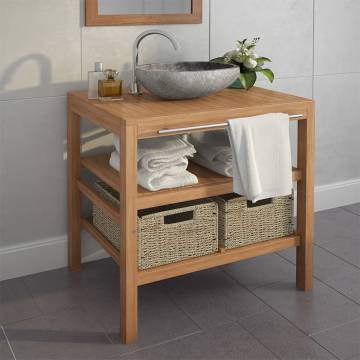 Stylish Bathroom Vanity Cabinet with 2 Baskets - Hipomarket