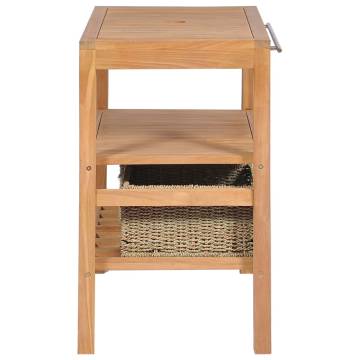 Stylish Bathroom Vanity Cabinet with 2 Baskets - Hipomarket