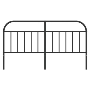 Stylish Metal Headboard Black 160 cm - Robust & Sleek Design