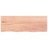 Light Brown Solid Wood Bathroom Countertop - 80x30 cm