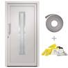 Front Door White 108x208 cm - Elegant & Secure Entryway