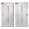 Front Door White 108x208 cm - Elegant & Secure Entryway