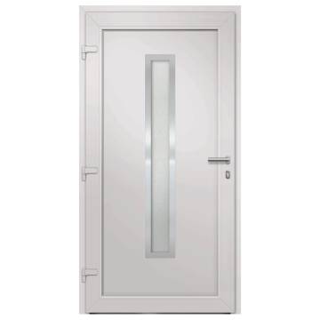 Front Door White 108x208 cm - Elegant & Secure Entryway