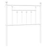 Metal Headboard White 80 cm - Stylish & Sturdy Design