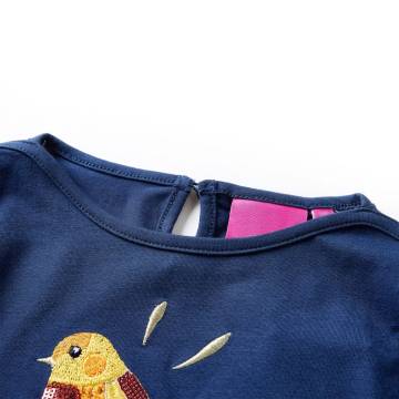 Kids' Long Sleeve Navy Blue T-Shirt | Comfortable & Stylish