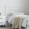 Metal Headboard White 80 cm - Stylish & Sturdy Design