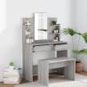 Dressing Table Set Grey Sonoma 96x40x142 cm Colour grey sonoma Quantity in Package 1 