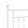 Metal Headboard White 80 cm - Stylish & Sturdy Design