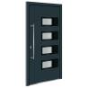 Front Door Anthracite 110x210 cm - Premium Aluminium & PVC