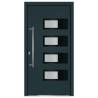 Front Door Anthracite 110x210 cm - Premium Aluminium & PVC