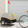 Bike Trailer Black and Yellow 45 kg Iron Colour yellow Size 126 x 63 x 63 cm 