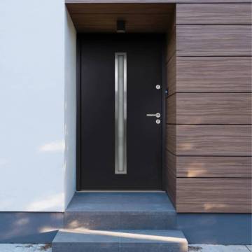 Elegant Anthracite Aluminium Front Door - 110x207.5 cm