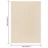 Elegant Cream Short Pile Rug 240x340 cm | Hipomarket