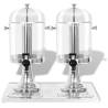 Double Juice Dispenser - Stainless Steel 2 x 8 L | HipoMarket