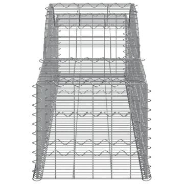 Arched Gabion Baskets - 10 pcs Galvanised Iron | Hipo Market