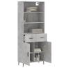 Highboard Concrete Grey - Stylish Storage Solution | Hipomarket