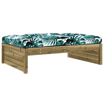 Garden Footstool 120x80 cm - Stylish Impregnated Pine Wood