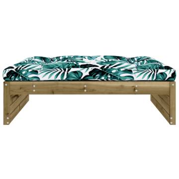 Garden Footstool 120x80 cm - Stylish Impregnated Pine Wood