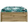 Garden Footstool 120x80 cm - Stylish Impregnated Pine Wood