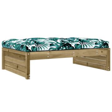 Garden Footstool 120x80 cm - Stylish Impregnated Pine Wood