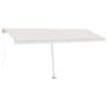 Freestanding Manual Retractable Awning 500x300 cm Cream