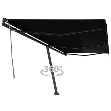 Freestanding Manual Retractable Awning 600x350 cm - Anthracite