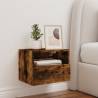 Smoked Oak TV Wall Cabinet - Stylish & Space-Saving Design