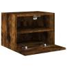 Smoked Oak TV Wall Cabinet - Stylish & Space-Saving Design