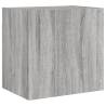 TV Wall Cabinet Grey Sonoma - Space-Saving Solution | HipoMarket