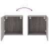 TV Wall Cabinet Grey Sonoma - Space-Saving Solution | HipoMarket