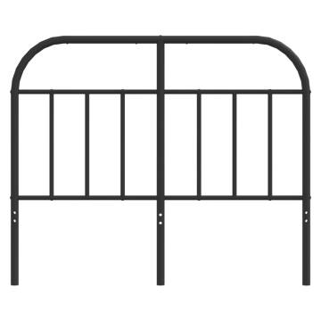 Metal Headboard Black 120 cm - Stylish & Sturdy Design