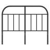 Metal Headboard Black 120 cm - Stylish & Sturdy Design