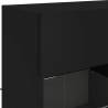 Stylish Black TV Wall Cabinet with LED Lights - HipoMarket