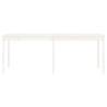 White Garden Table 203.5x100 cm | Solid Pine Wood Outdoor Furniture