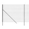 Wire Mesh Fence Anthracite 2.2x25m | Galvanised Steel Fence