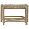 Rustic Brown Seagrass Benches – 2 Pcs | Stylish Teak Furniture