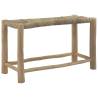 Rustic Brown Seagrass Benches – 2 Pcs | Stylish Teak Furniture