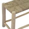 Rustic Brown Seagrass Benches – 2 Pcs | Stylish Teak Furniture