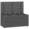 Garden Box Grey - Solid Pine Wood Storage 101x50.5x46.5 cm